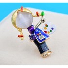 Artist Painter Gift  Brooch Pin Mom Jewelry Enamel Stocking Stuffer   Pouch