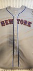 Vintage Majestic Mlb New York Mets Jersey Mens 2xl Gray Stitched Made In Usa