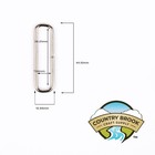 Country Brook Design   1 1 2 Inch Rectangle Metal Keeper  25 Pack