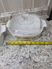 Corningware Spice Of Life French White Casserole Baking Dish Set Of 3 With Lids