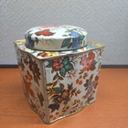 Vintage Lidded Tin Designed By Daher Made In England  4  X 4  X 4 5 