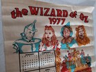 Wizard Of Oz 1977 Burlap Calendar 