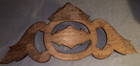 Ornate  Antique  16 1 2   Carved  Black Walnut  Pediment