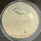 Harveys Casino Lake Tahoe  7 Silver Strike Token 1992 Train Solid New Case