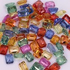 Natural 100 Ct 10 Pcs Multi Color Sapphire Lot Emerald Loose Certified Gemstone