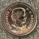 2012 Shiny Magnetic Steel Canadian 1cent Last Year Of The Canadian Mint Penny