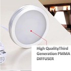 4pc 12volt Under Cabinet Lighting Kit Led Counter Kitchen Closet Puck Light Plug