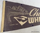 Full Size C1950s Vintage Felt Pennant Chicago White Sox Comiskey Park Baseball
