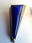 Gorgeous Phyllis Chavez  Santa Domingo  Sterling Lapis Earrings  1 25 In  9 G