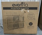 Evenflo 2026900 Position And Lock Farmhouse Pressure Mount Gate - Dark Wood