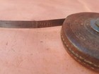 Vintage Antique German Measuring Tape  Leather Case Antique Tool