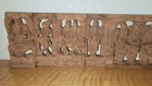 Hand-carved Wood Panel With Dasavatara   Primary Avatars Of Hindu Deity Vishnu  