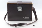   Near Mint   Canon Genuine Vintage Brown Leather Camera Bag Hard Case Box Japan