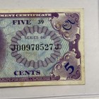 1964 5c Five Cents Mpc Series Of 641 Us Military Payment Certificate