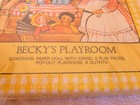 Vintage 1976 The Ginghams  becky s Playroom  Paper Doll Play Set-new Old Stock