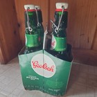 4 Empty Grolsch Swing Top Green Beer Bottles W  Seals For Home Craft Brewers