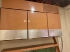 Vintage Ge Mid Century Wall Mount Refrigerator Freezer Storage Cabinets Lights