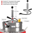 Grifo Para Barril De Cerveza  Bomba Manual Para Barril  Bomba Para Picnic De 4  