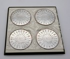 Christofle Fermiers Generaux Silverplated Hallmark 4 Coaster Set Sealed With Box