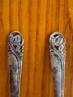Vintage International Sterling Silver  spring Glory  Child s Fork   Spoon Set