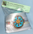 Col Aqua Floral Reef Bead Sequin Christmas Ornament Kit
