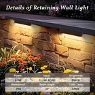 4-12pack 7 Inch Retaining Wall Lights  4 5w Hardscape Lighting 4 Pack  Brown