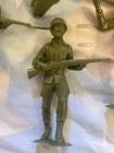 Vintage 1960s Toy Soldiers Green Us Army Men german Lot 6  Ww2 Usmc Marx