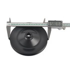 Black Saginaw Style Power Steering Pump   Single Groove Pulley For Chevy Bbc Sbc