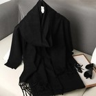 Luxury Women Winter Scarf Cashmere Style Warm Thick Pashmina Shawl Tassels
