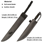 Metal Anime Sword Two Piece Set Kurosaki Ichigo s Zangetsu Twin Swords