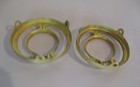 Pair Of Antique Brass 2 1 4  Fitter Lamp Shade Holders - Marked Patent Date 1890