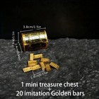 Mini Pirate Treasure Chest Fish Tank Decor Aquarium Ornament With Plants