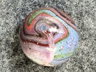 Jabo Collector Contract Marbles  Double Decade Multi Color Lutz confetti Swirl 