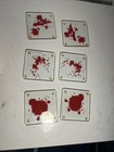 Rare Showtime Dexter Blood Splatter Slides Coaster Set Of 6 W  Latching Box