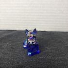 Duke The Scottie Dog Cobalt Carnival - Boyd Glass Blue Scottish Terrier