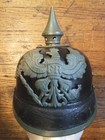 Ww1 German Prussian Pickelhaube  leather  Helmet 