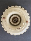 Antique 1900-1920   s Art Deco Single Bulb Ceiling Light Fixture   6    D X 2 75    H
