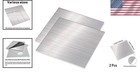 304 Stainless Steel Metal Strip - Brushed Finish  4  X 4   2 Pcs  Rust-resistant