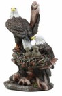 Wildlife Habitat Bald Eagle Family In Nest Statue 12 h Eagle Mate With Nestlings