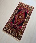 Antique Small Rug  Hand Woven Carpet  Hallway Rug  Handmade  Wool  Anatolian