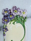 Antique Bookmark Trade Card The Capen Piano Factory Brockport Ny Die Cut Emboss