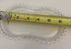 Vintage Imperial Candlewick Beaded Ball Clear Glass Tray Caddy For Creamer Sugar