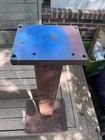 Vintage Cast Iron Polisher Grinder Pedestal Stand Base Industrial Heavy Duty