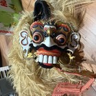 Authentic Antique Rangda Mask   Balinese Dark Arts Relic Read Damaged As Is