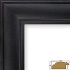 Craig Frames Dakota  1 75  Satin Black Picture Frame With A Single Mat