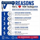 Vacbagsusa 3 Micro Filtration Vacuum Bags Compatible With Hoover Type Y  Z   Pre