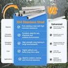 Meite T-50 Stainless Steel Staples Marine 20 Gauge 3 8 Inch Crown Upholstery