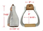 Aj Tack Aluminum Extra Wide Bell Stirrups