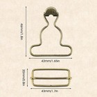 2 Pairs Overall Buckles Clips Replacement Dungaree Buckle Clips For Rompers Bib