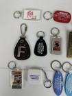 Vintage Advertising Promo Keychain Lot Radio Auto Business Hotel 15pc